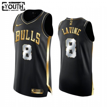 Dres Chicago Bulls Zach LaVine 8 2020-21 Crna Golden Edition Swingman - Dječji